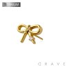 IMPLANT GRADE TITANIUM THREADLESS PUSH IN RIBBON CZ TOP PART